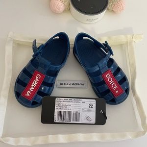 DOLCE & GABBANA KIDS branded jelly shoes